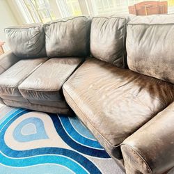 Excellent Condition Cost Made Two Full High-Quality Lather Couches