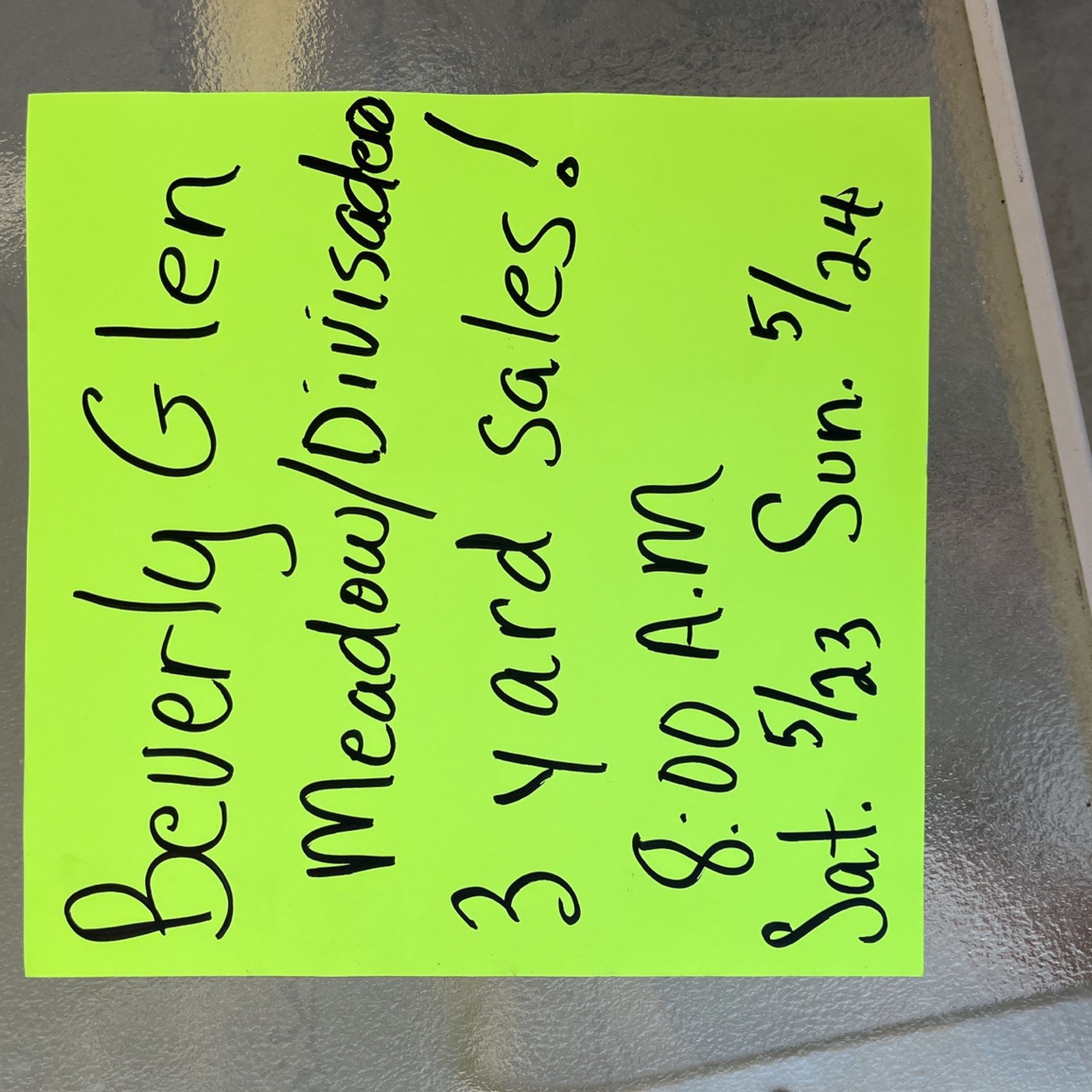 Garage Sale