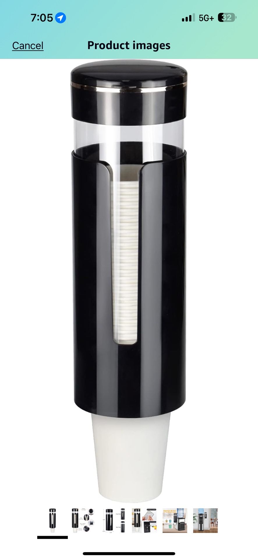 Cup Dispenser, Pull Type Water Cooler Cup Holder Fit 4oz-7oz Disposable Cups, Upgraded Wall Mounted Mouthwash Cup Dispenser for Bathroom Office Gym Sc