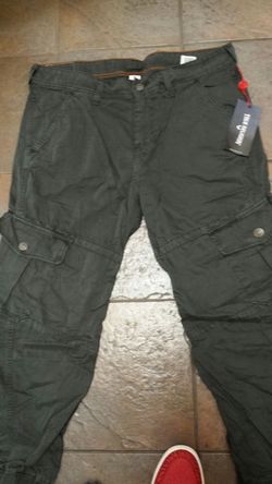 Men's authentic true religion cargos joggers size 34