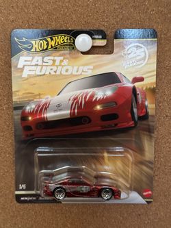 Hot Wheels 1995 Mazda RX-7 - Fast & Furious Red CHASE - Premium #1/5