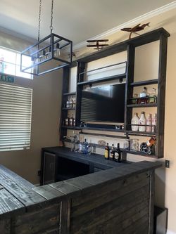 Wood bottle Shelf 