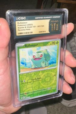 Bulbasaur CGC 10 Pokémon Scarlet & Violet 151 Reverse Holo