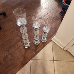 Set Of 3 Candle Holders