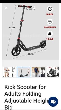 Kick Scooter for Adults Folding Adjustable Height Big