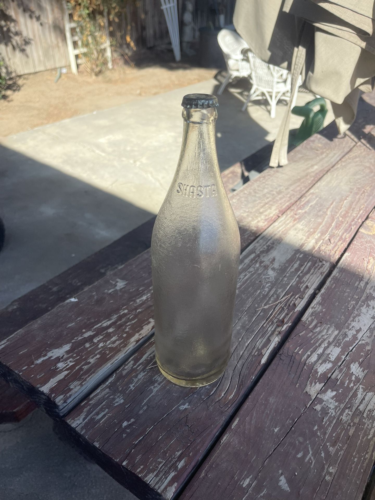 Antique Shasta glass bottle