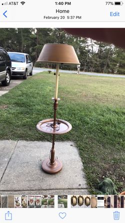 Vintage floor lamp by Tell City Chair Co.