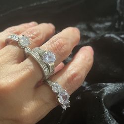 Engagement Rings 925 Sterling Silver