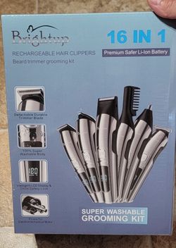 rechargeable hair clippers   Beard trimmer grooming kit