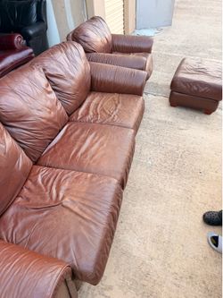 Couch chair and ottoman
