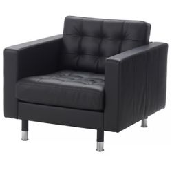 MORABO Armchair, Grann/Bomstad black/metal