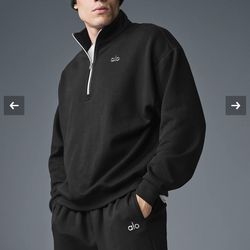 Mens Alo Quarter Zip Set Sizes S/M/L