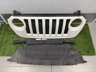 Jeep Wrangler JL Front Grille and Skid Plate