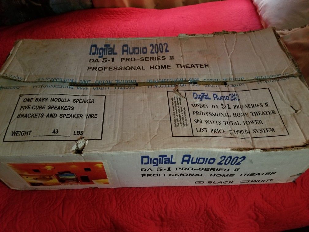 Digital Audio 2002 DA 5.1 Pro Series 2 Professional Home Theatre Black