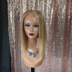 Beautiful Front Lace Human  Hair Blonde 