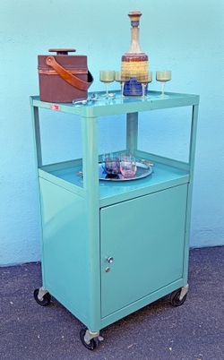Vintage Pixmobile storage cart/bar cart