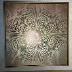 Gold an black  wall art