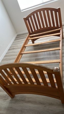 Wooden bed