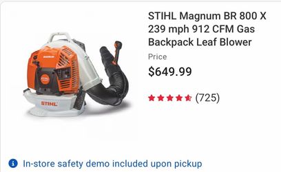 Stihl leaf blower br 800