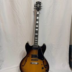 Gibson Mid Town Custom Sunburst - 2014 Semi- Hollow Guitar - Like New