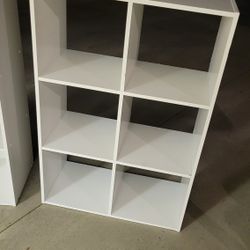 Six 6 Cubbie Cube Bookcase Bookcase Storage Display Rack TV Night Stand 