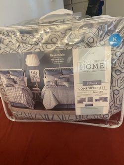 6 Piece Comforter Set King Size Used