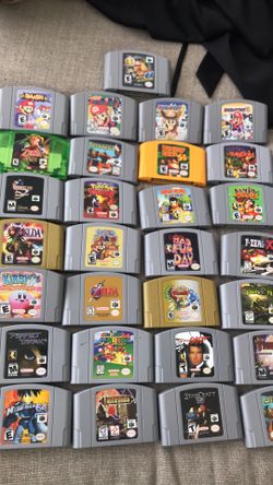 Nintendo 64 Games cartridges