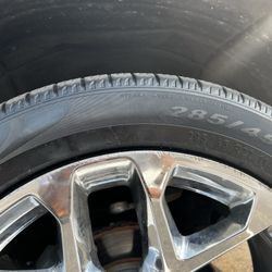 Tires Only Set Of 4.  285/45 R22