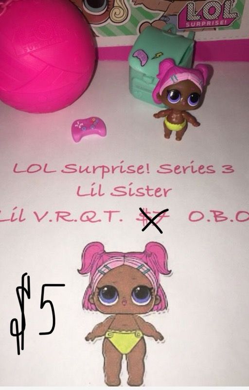 LOL Surprise! Series 3 “Lil V.R.Q.T.” Little Sisters doll