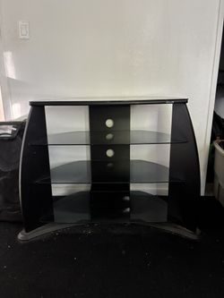 4 Tier Glass Entertainment Center 