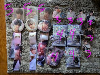 Love and Deepspace Lot Badges, Pins, Seesaw, Spinny Acrylic Stand