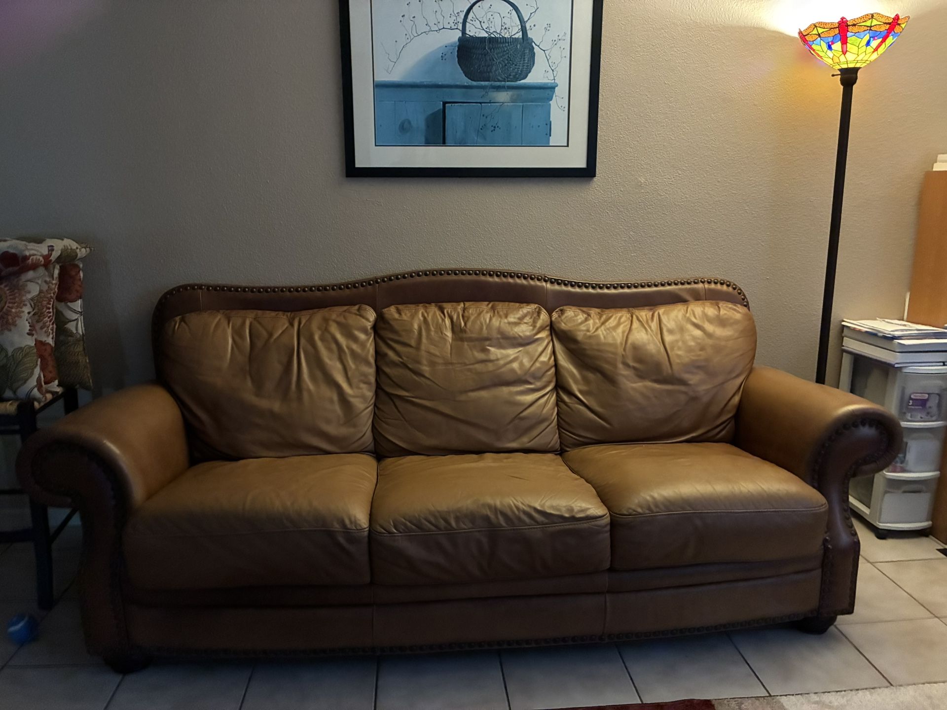 2 Leather Sofas