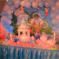 Cinderella Party Canvas Banner Backdrop