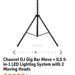 Chauvet DJ Gig Bar Move + ILS 5-in-1 LED Lighting System with 2 Moving Heads