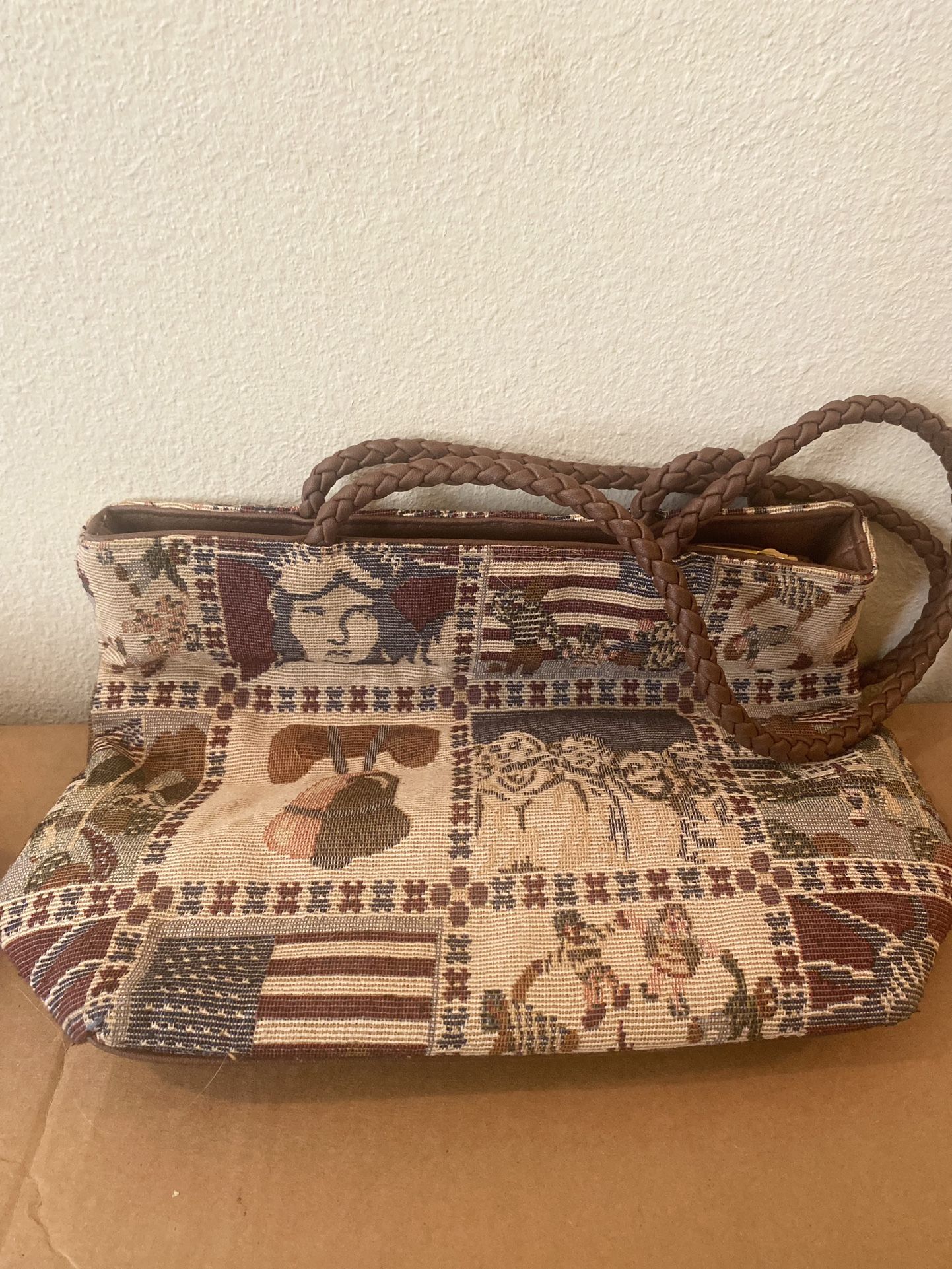Woven Americana Folk Art Women's Tote & Small Bag