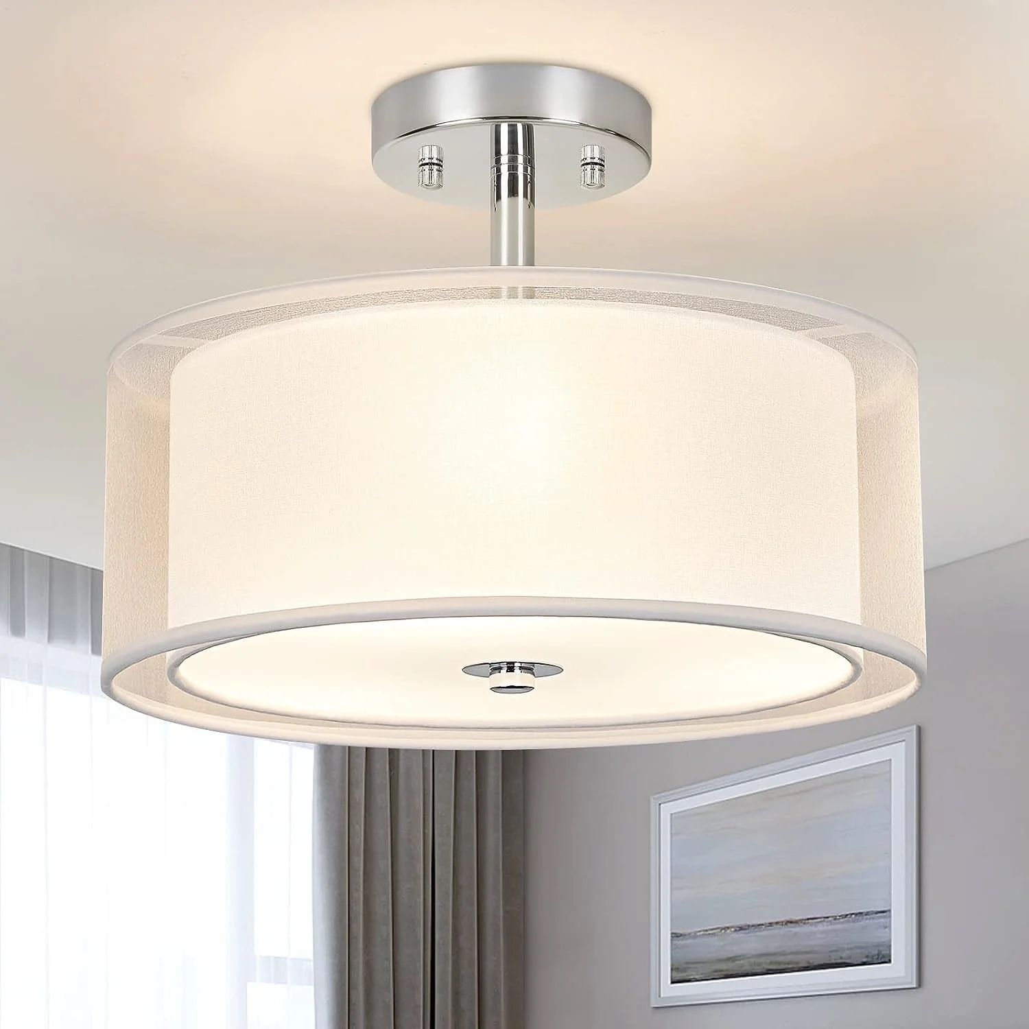 -Flush Mount Ceiling Light,