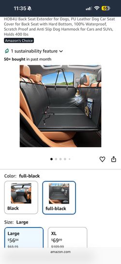 Back Seat Extender for Dogs- New