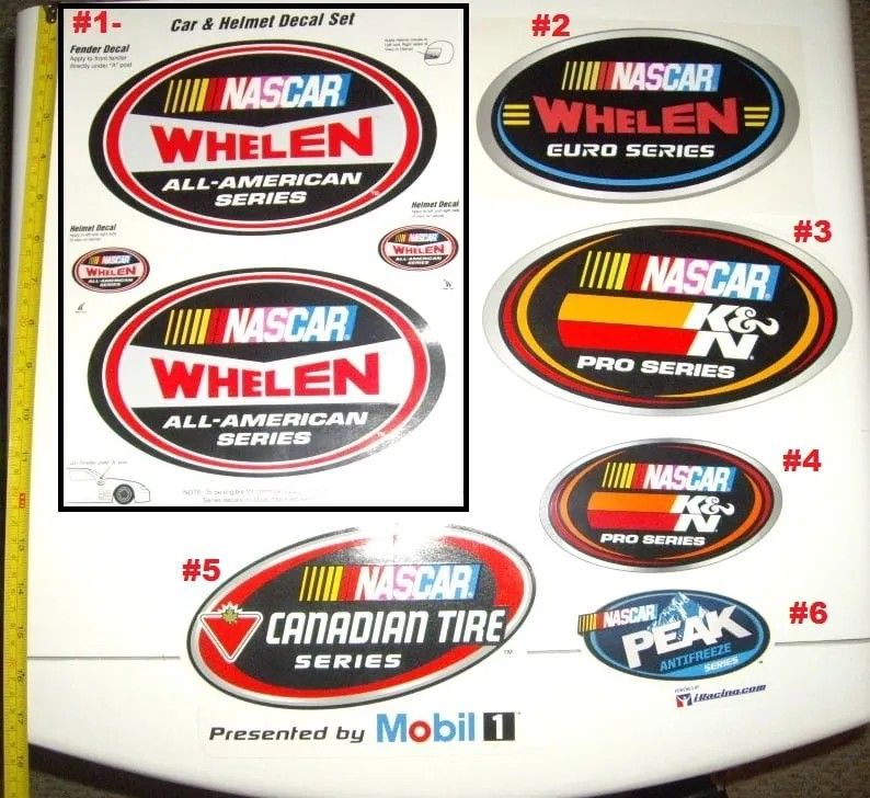 NASCAR sticker-decal lot #1