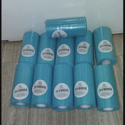 Teal Tulle- 11 Rolls For Crafts. Asking 10.00 Cash For All Of Them. In Hurst Cross Posted