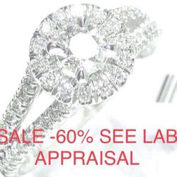 Engagement Ring Diamonds Ring  Natural Diamonds 💎 RETIRING LIQUIDATION SALE-65% APPRAISED BY THE GEMOLOGICAL INSTITUTE NEW YORK L