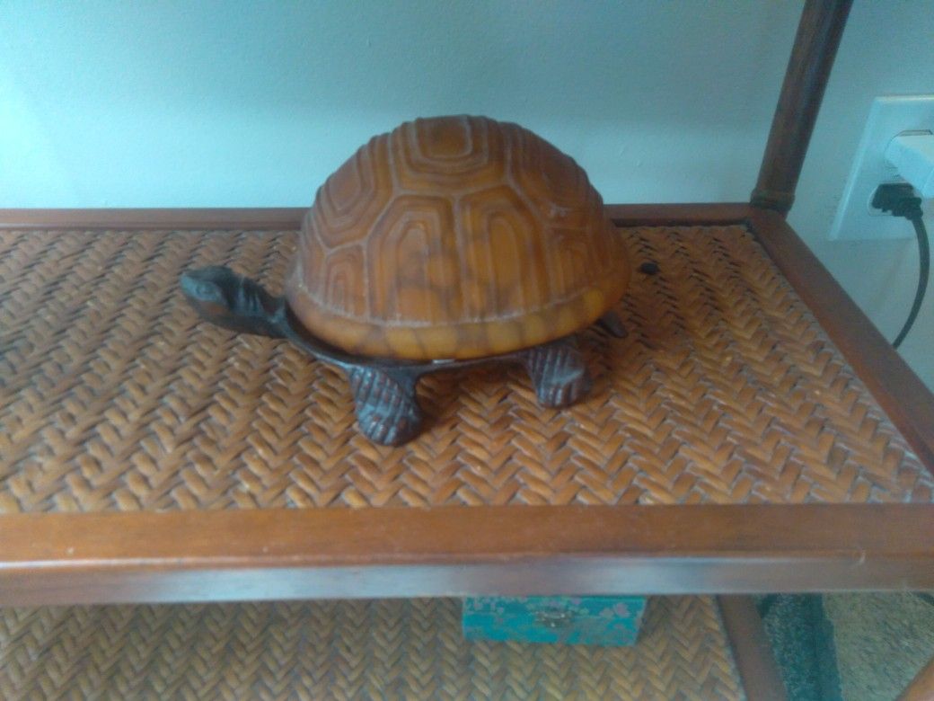 Vintage Turtle Lamp