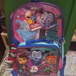 Vampirina Backpack with detachable Lunchbag 