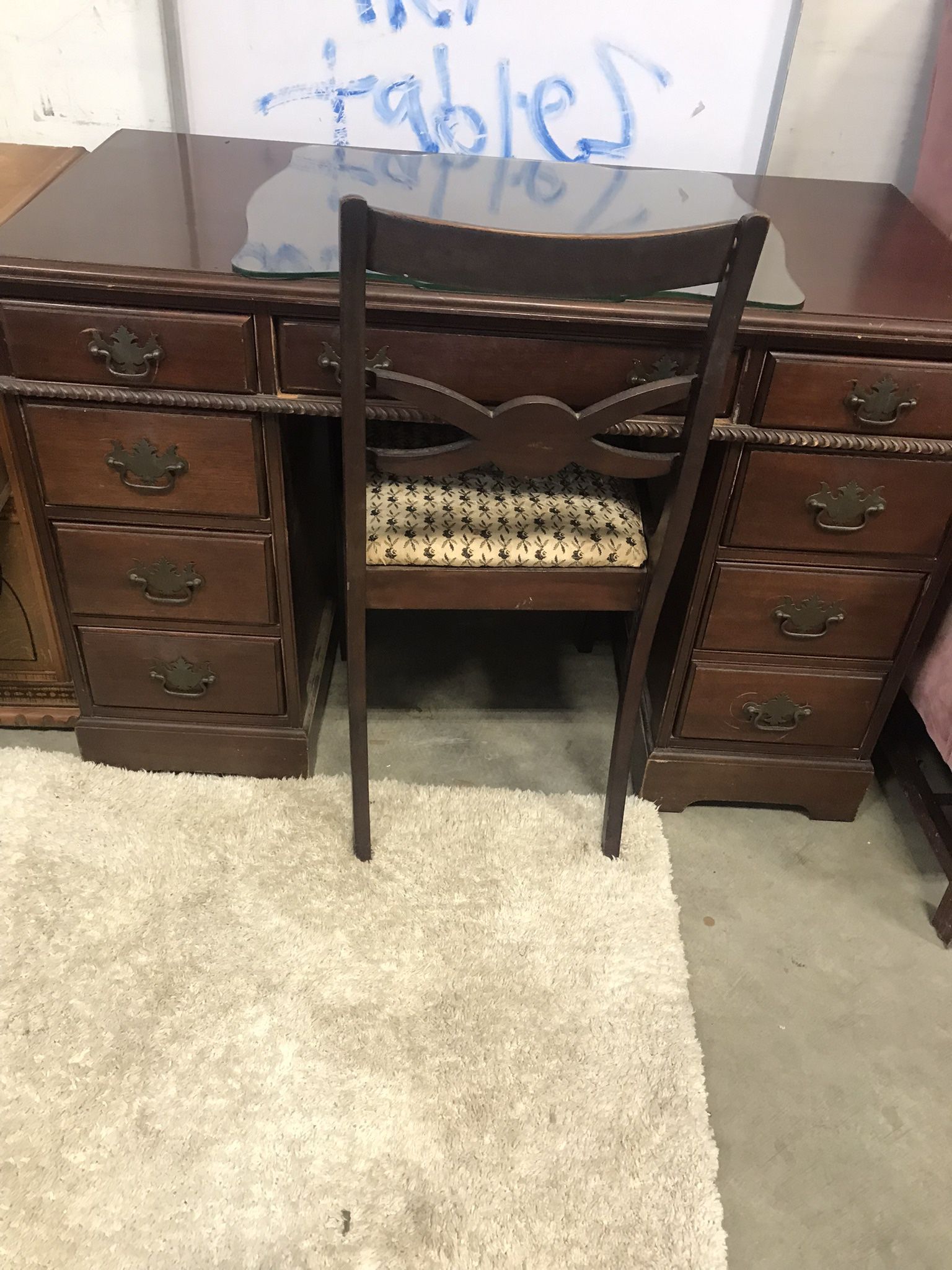 Vintage desk and chair