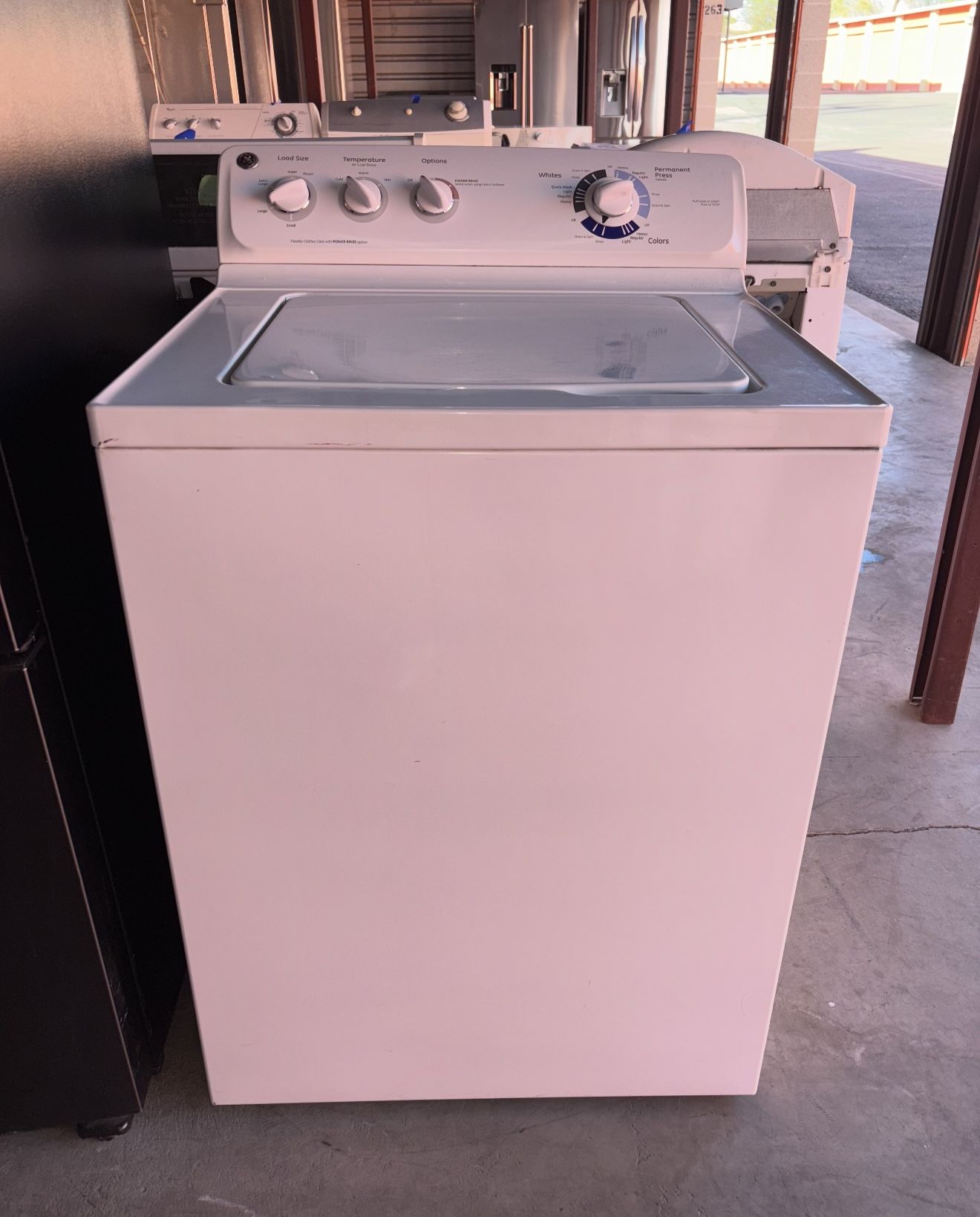 White GE Washer