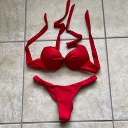 Set Of Red Bikini