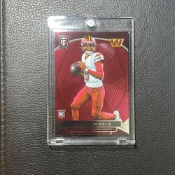 2024 Jayden Daniels Panini Totally Certified #138 Mirror Maroon (Rookie Card) - Color Match Variation