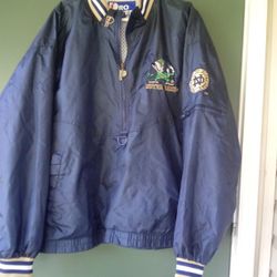 Notre Dame Lined medium weight Jacket (Men's) XL (Pull Over)