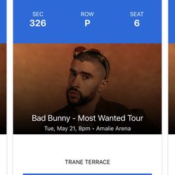 2 Bad Bunny Tickets $138.55 Each