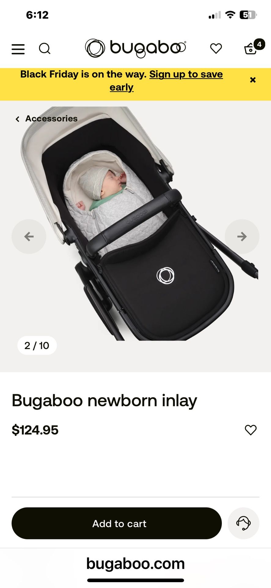 Bugaboo Newborn Inlay