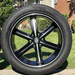6 Lug Nut Rims & TIRES/ Rines & LLANTAS De 6 birlos (6x5.5) Size: 22”
